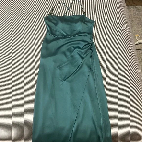 wedding guest zara evening dresses Puff Long Sleeve Embellished Ball Gown main image 1